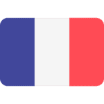French flag with three vertical stripes: blue on the left, white in the center, and red on the right.