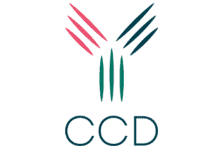 Innovative medical device compliance logo with colorful abstract design and "CCD" text.