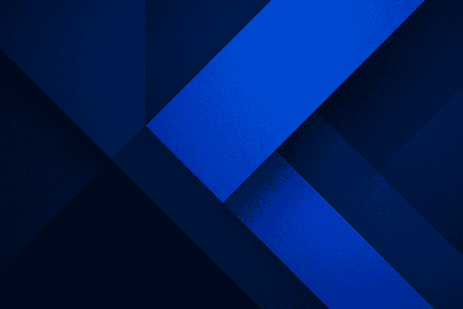 Abstract geometric background with overlapping blue and dark blue diagonal shapes and rectangles, creating a modern, layered design with sharp angles and gradients.