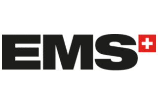 EMS logo with a red cross symbol.