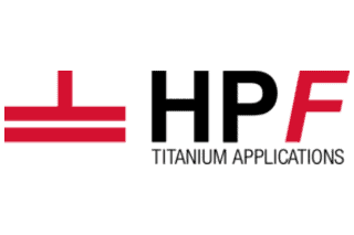 HPF Titanium Applications logo with red and black design elements.