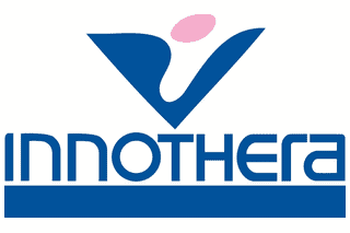 INNOTHERA logo with stylized checkmark and pink dot.