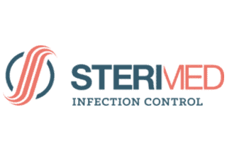 A healthcare professional handling infection control procedures in a medical setting.