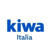 The image shows the Kiwa Italia logo with the word "kiwa" in bold blue lowercase letters above "Italia" in smaller blue letters on a white background, reflecting their commitment to EUDAMED and UDI Standards.